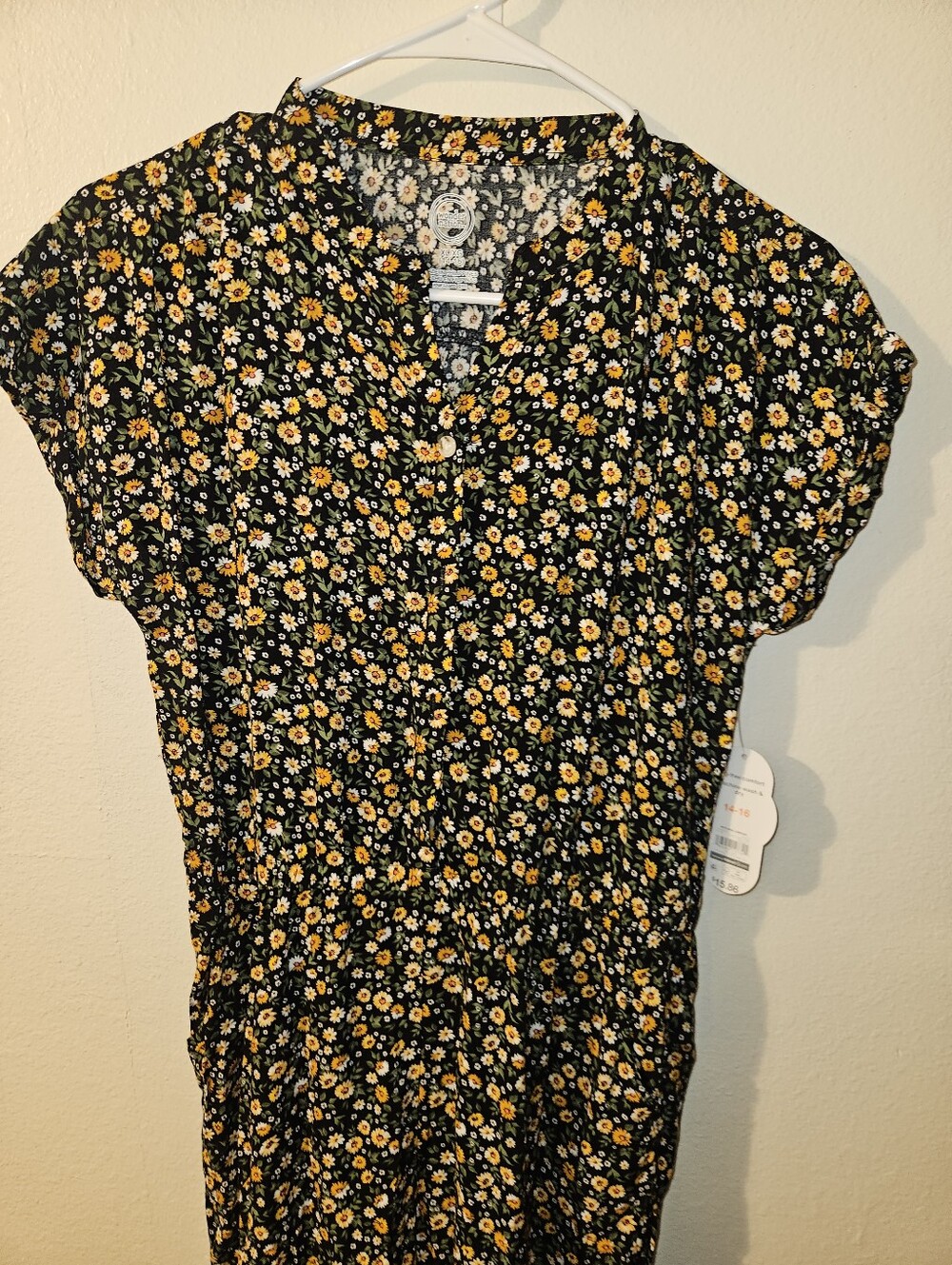 Wonder Nation Girls Floral Print Jumpsuit Size 14-16 - Picture 2 of 11